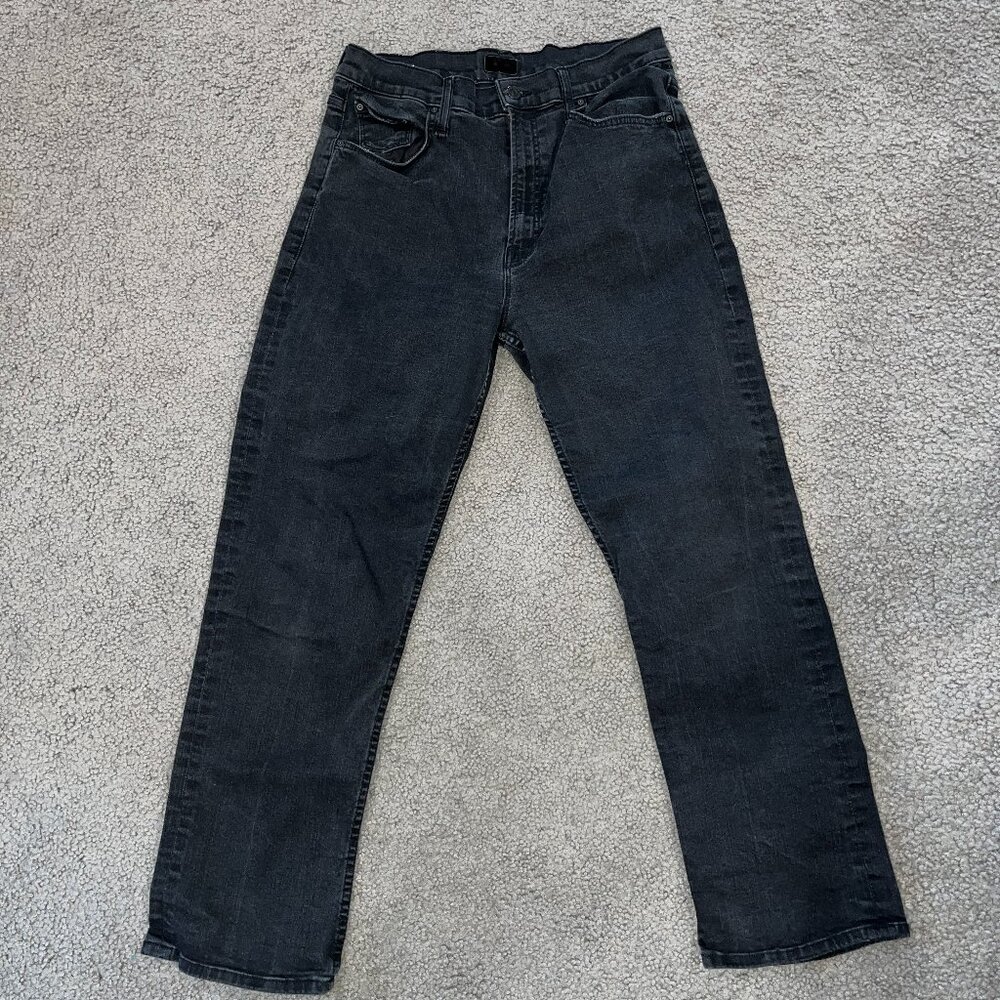 MOTHER HIGH WAISTED RIDER ANKLE in NOT GUILTY (Black)  Size 31